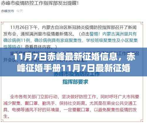 赤峰征婚手册,最新征婚信息发布与参与指南(11月7日更新)