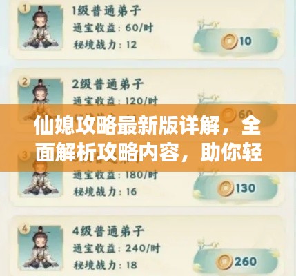 仙媳攻略最新版详解,全面解析攻略内容,助你轻松掌握游戏技巧!
